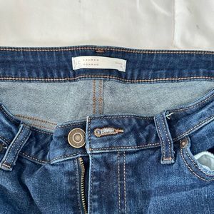 Lauren Conrad Skinny Jeans w/ Distressing and Raw hem size 16 regular